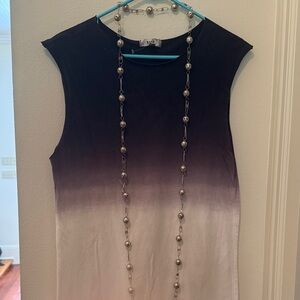 NYTT Black and White Ombre Dress.